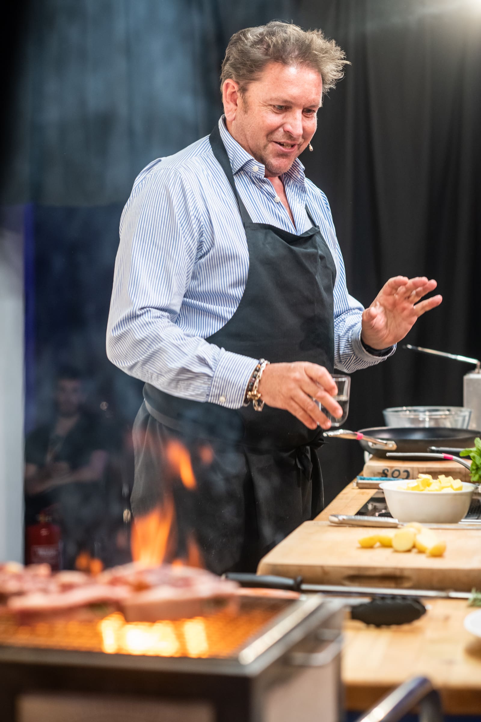 Man cooking in a kitchen