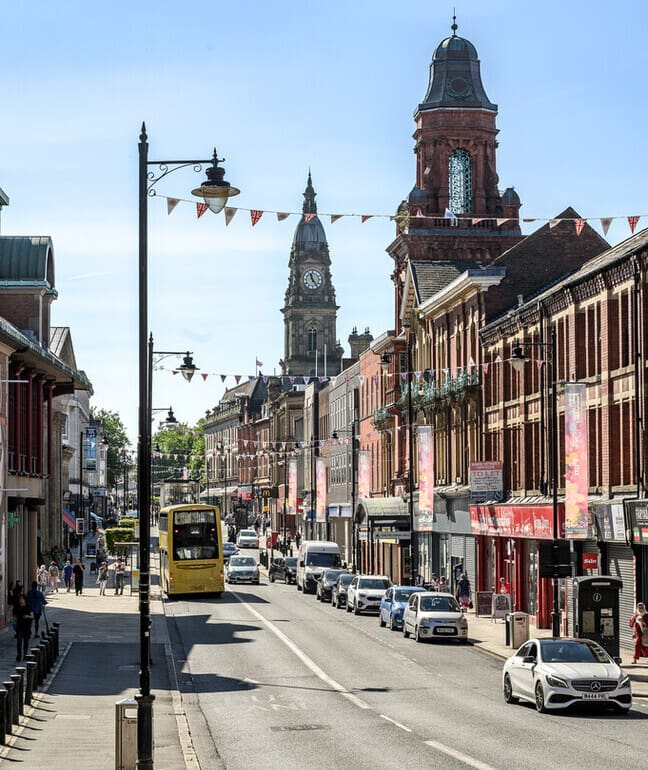 Streets of Bolton town centre