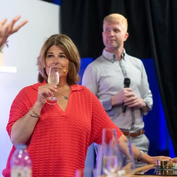 Helen McGinn, international wine judge hosting wine tasting event at BFDF 2025