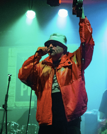 Musical performer on stage